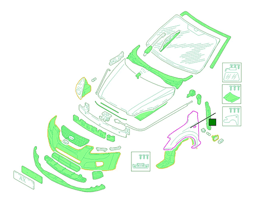 Schema Eclate voiture